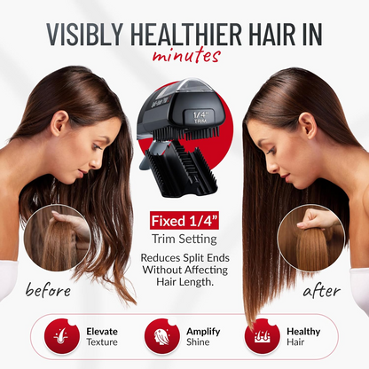 High-Performance Automatic Split End Remover – Rechargeable Hair Trimming Tool